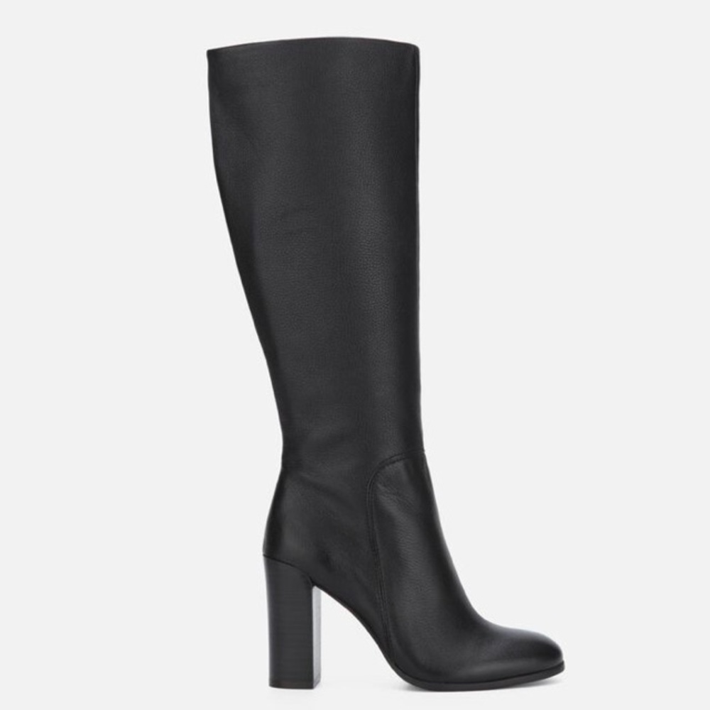 Kenneth Cole JUSTIN LEATHER HIGH HEEL KNEE BOOT